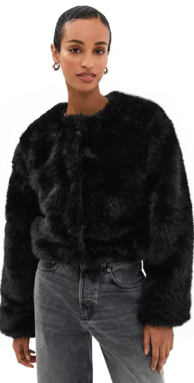 BLANKNYC Cash Flow Faux Fur Jacket Black M | Thumbnail 1 BLANKNYC Cash Flow Faux Fur Jacket Black M | Thumbnail 1
