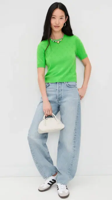 Guest In Residence Compass Cashmere Sweater Tee Match Point M | Thumbnail 5 Guest In Residence Compass Cashmere Sweater Tee Match Point M | Thumbnail 5