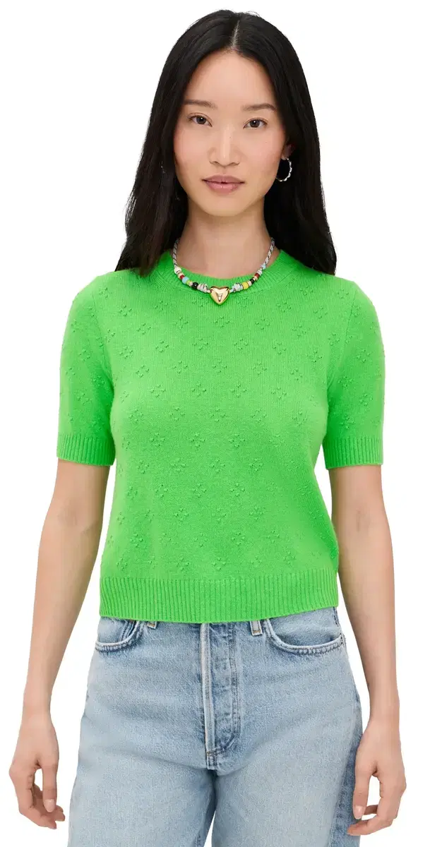 Guest in Residence Compass Cashmere Sweater Tee atch Point
