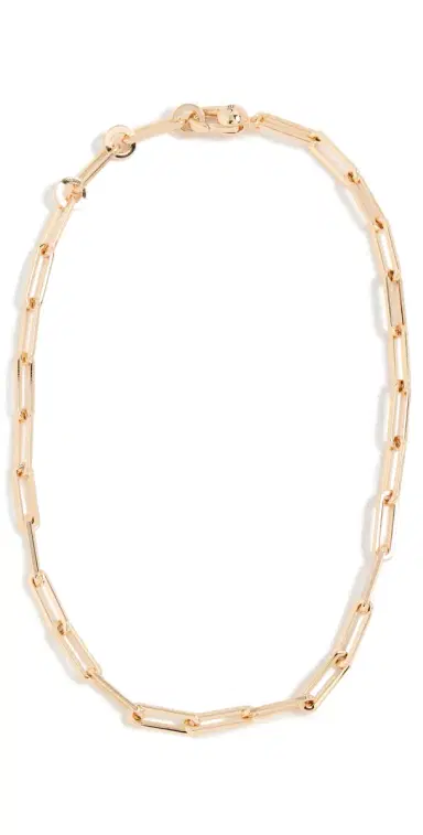 JENNY BIRD Andi Slim Chain Necklace High Polish Gold One Size | Thumbnail 1