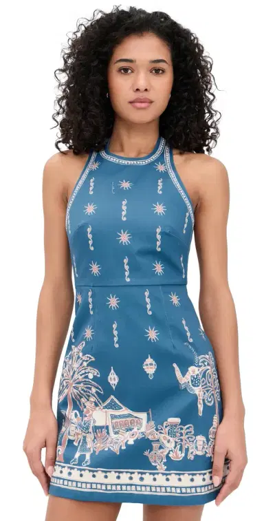 ALÉMAIS Acacia Mini Dress Blue | Thumbnail 1