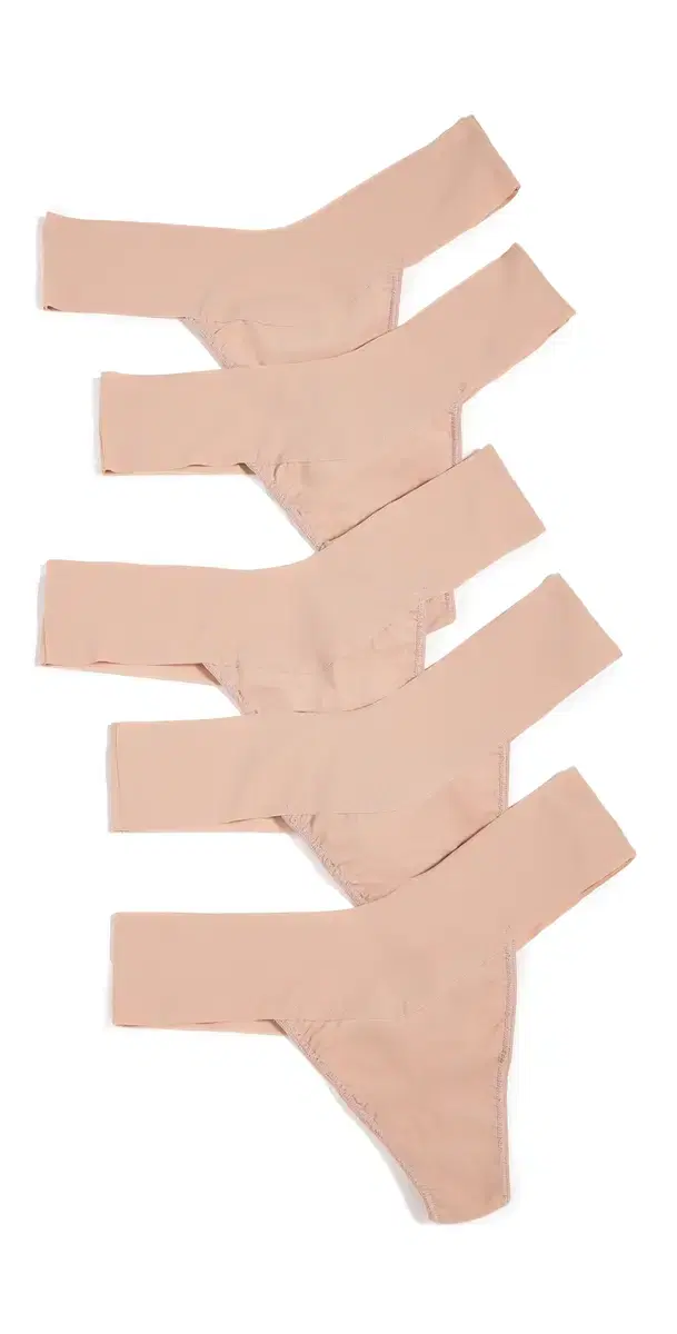 Breathe Natural Thong 5 Pack Taupe