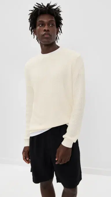 Faherty Sunwashed Crewneck Sweater White hell | Thumbnail 2