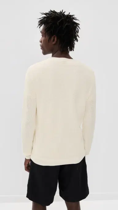Faherty Sunwashed Crewneck Sweater White hell | Thumbnail 3