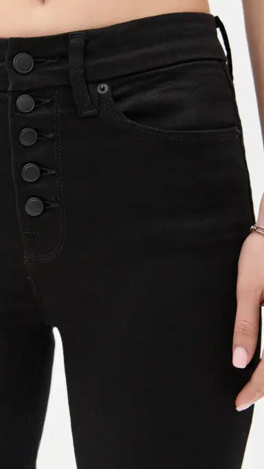 Good American Good Legs Straight Jeans Black001 | Thumbnail 6 Good American Good Legs Straight Jeans Black001 | Thumbnail 6