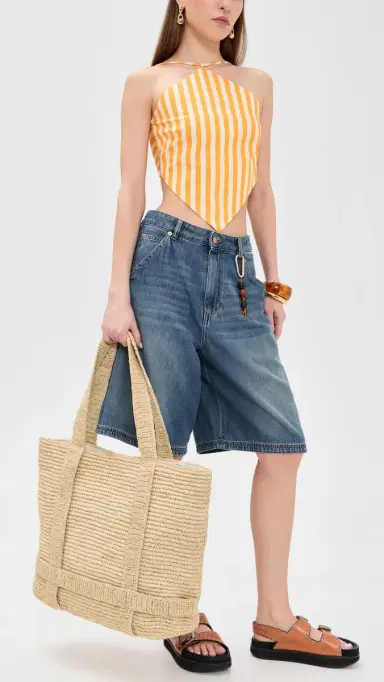 Hat Attack The Original Straw Traveler Tote Natural One Size | Thumbnail 3 Hat Attack The Original Straw Traveler Tote Natural One Size | Thumbnail 3