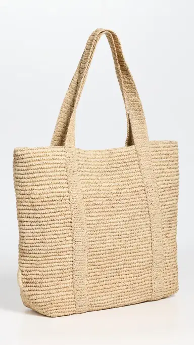 Hat Attack The Original Straw Traveler Tote Natural One Size | Thumbnail 4 Hat Attack The Original Straw Traveler Tote Natural One Size | Thumbnail 4