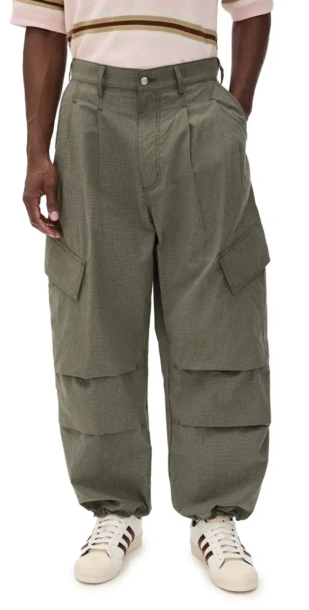 Oversized Cargos Olive ight Weight Technical