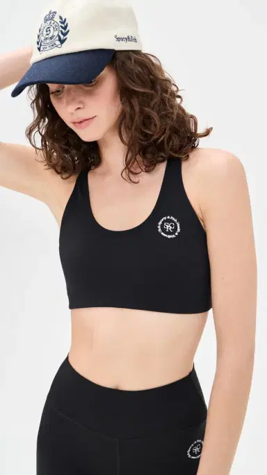 Sporty & Rich SRHWC Sports Bra Black | Thumbnail 2