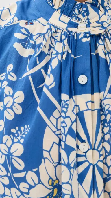 Alix of Bohemia Artemis Royal Spoke Shirt Medium Blue | Thumbnail 6