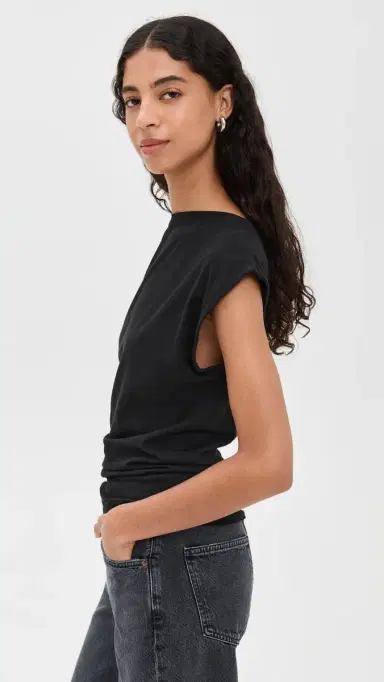 AGOLDE Beth Tee Black | Thumbnail 4 AGOLDE Beth Tee Black | Thumbnail 4