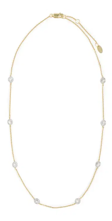 Shashi Emily Two Toned Necklace Gold/Silver One Size | Thumbnail 1