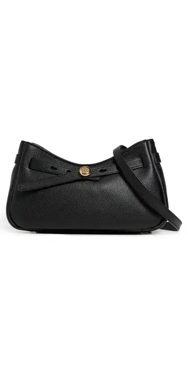 Tory Burch Romy Zip Top Crossbody Bag Black One Size | Thumbnail 1 Tory Burch Romy Zip Top Crossbody Bag Black One Size | Thumbnail 1