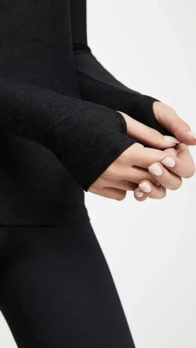 Beyond Yoga Classic Crew Pullover Darkest Night M | Thumbnail 6