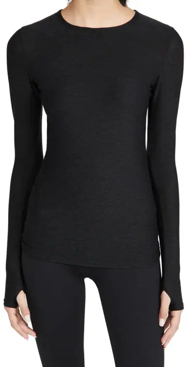 Beyond Yoga Classic Crew Pullover Darkest Night M | Thumbnail 1