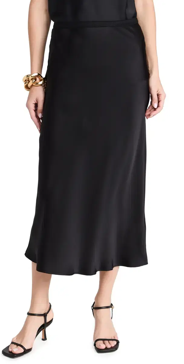 ANINE BING Bar ilk kirt Black