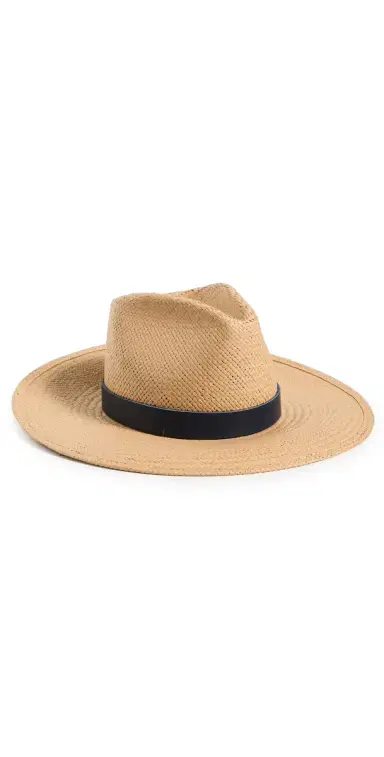 JANESSA LEONE Packable Straw Hat Sand | Thumbnail 1 JANESSA LEONE Packable Straw Hat Sand | Thumbnail 1