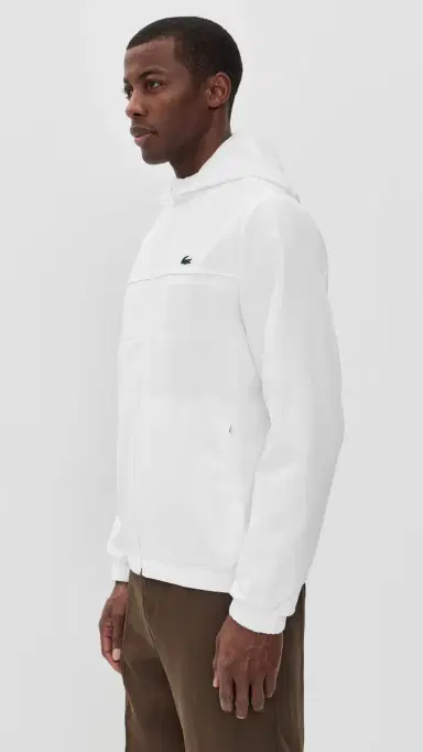 Lacoste Lightweight Performance Zip Jacket Blanc | Thumbnail 4 Lacoste Lightweight Performance Zip Jacket Blanc | Thumbnail 4