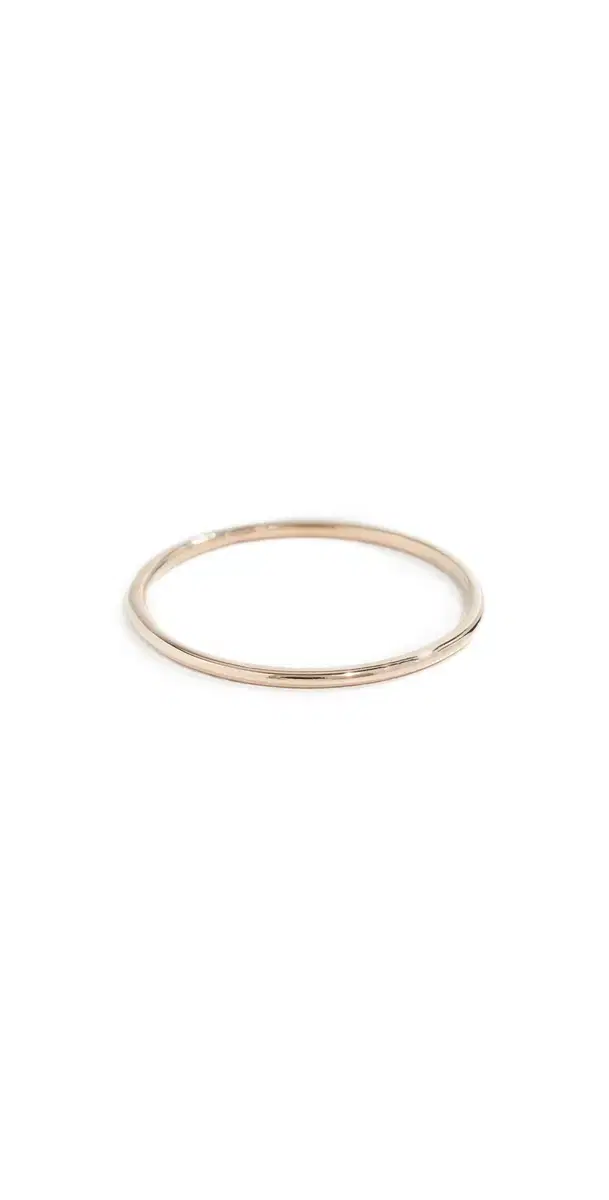 Zoe Chicco 14k Gold Thin Band Ring Yellow Gold