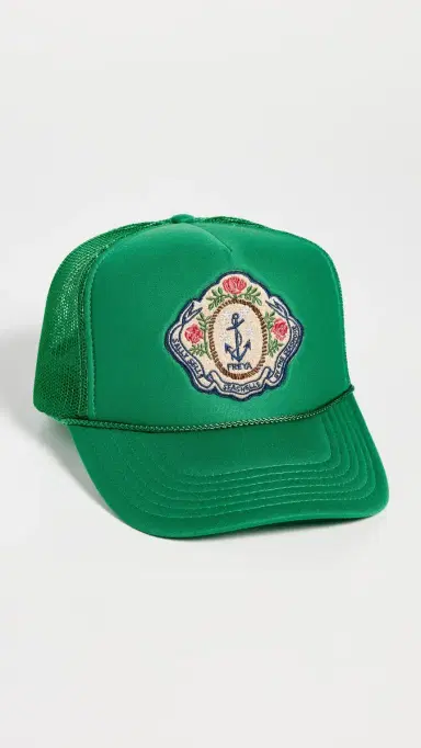 Freya Trucker Hat, Sally Sells Seashells Green One Size | Thumbnail 2 Freya Trucker Hat, Sally Sells Seashells Green One Size | Thumbnail 2