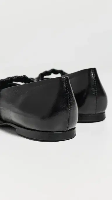 ALOHAS Lautan Leather Ballet Flats Black | Thumbnail 4