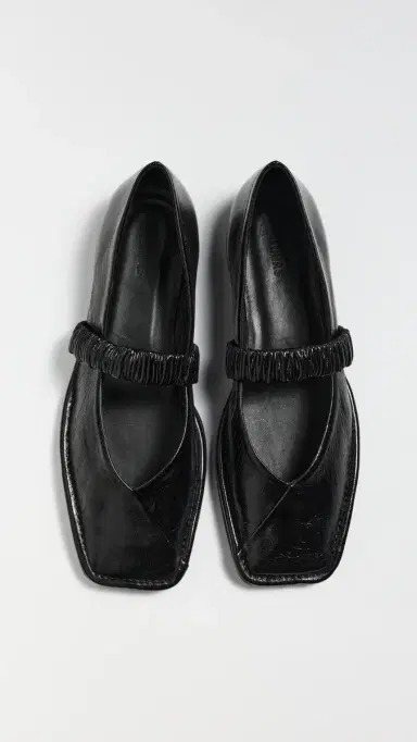 ALOHAS Lautan Leather Ballet Flats Black | Thumbnail 5