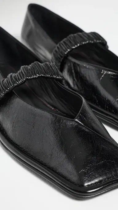 ALOHAS Lautan Leather Ballet Flats Black | Thumbnail 6