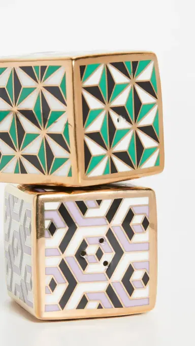 Jonathan Adler Versaille Salt & Pepper Holders Multi One Size | Thumbnail 3