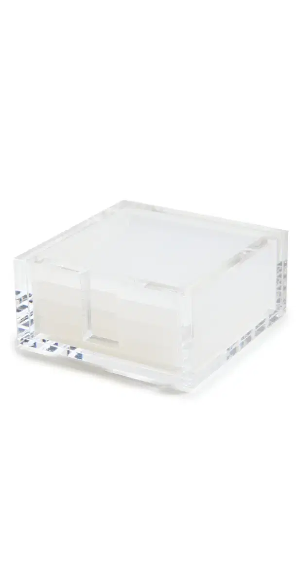Tizo Design Lucite Coasters Set Clear/White One Size