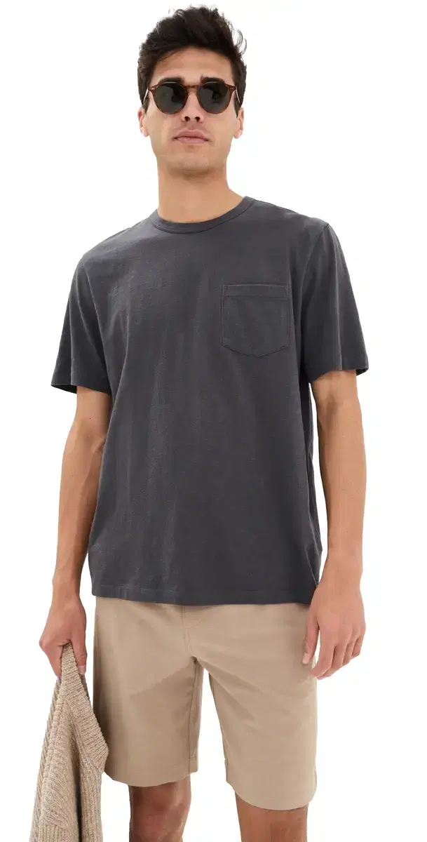 unwashed Pocket Tee Graphite