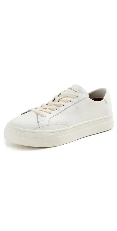 Soludos Ibiza Platform Leather Sneakers Oasis White 5 | Thumbnail 1
