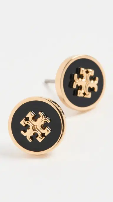 Tory Burch Icon Enamel Stud Earrings | Thumbnail 4