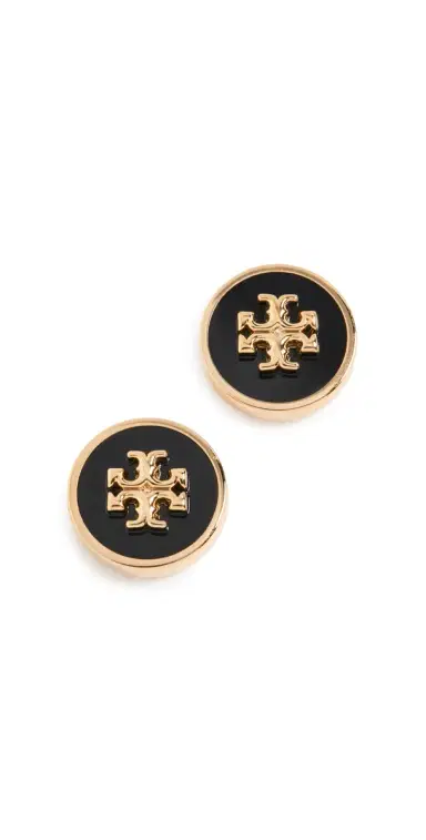 Tory Burch Icon Enamel Stud Earrings | Thumbnail 1