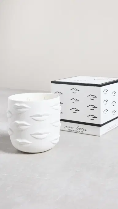 Jonathan Adler Muse Bouche 3-Wick Candle White One Size | Thumbnail 4