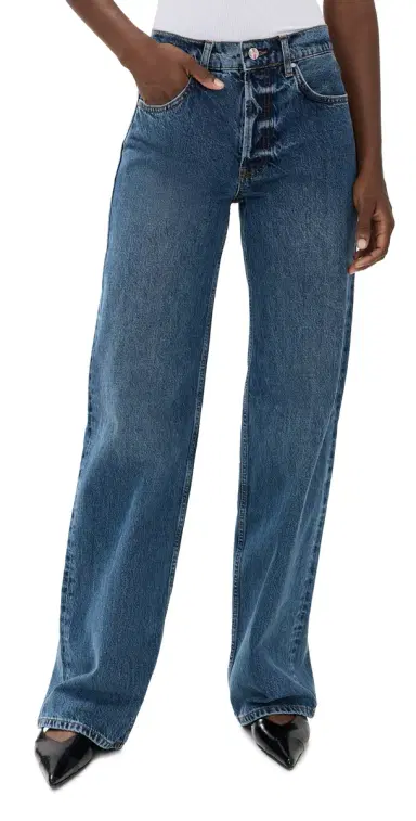 Anine Bing Hugh Jeans Washed Blue 31 | Thumbnail 1