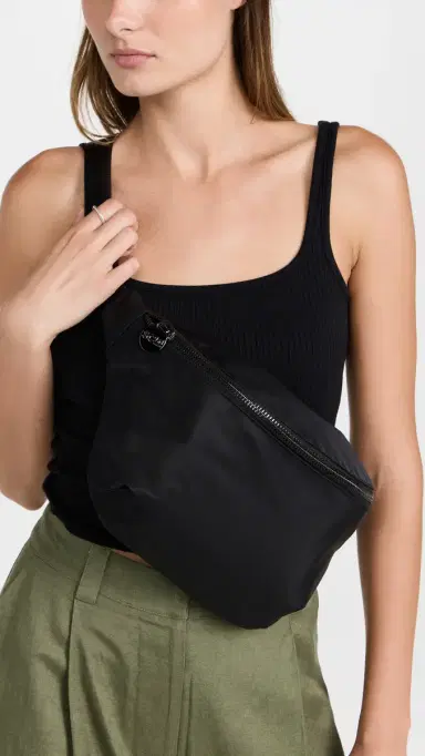 Stoney Clover Lane Gunmetal Jumbo Fanny Pack Jet One Size | Thumbnail 3 Stoney Clover Lane Gunmetal Jumbo Fanny Pack Jet One Size | Thumbnail 3