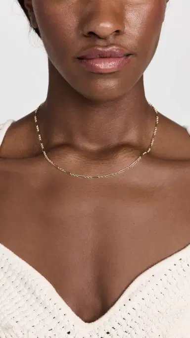 Gorjana Reed Mini Necklace Gold One Size | Thumbnail 3