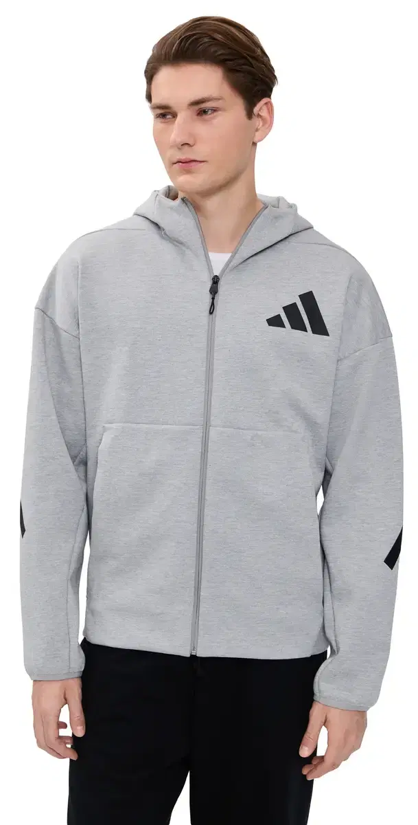 Adidas Z. N.E. Full Zip Sweatshirt edium Grey Heather