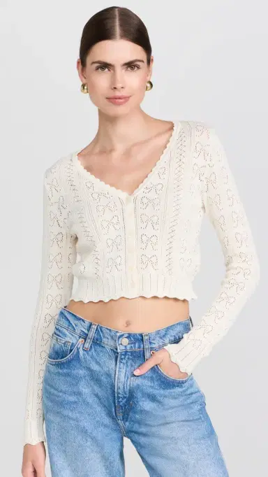 LoveShackFancy Petra Cardigan | Thumbnail 2