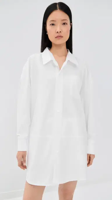 Meryll Rogge Boule Dress with Jersey Sleeves White | Thumbnail 2