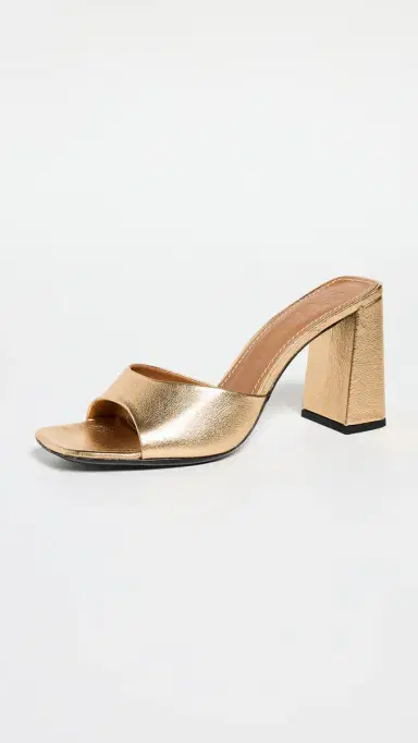 STAUD Sloane Heel Sandals Gold | Thumbnail 2