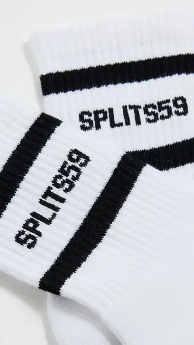 Splits59 Logo Stripe Quarter Socks | Thumbnail 3