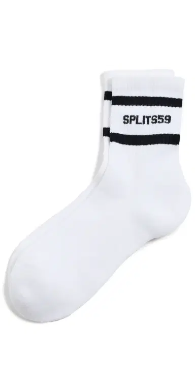 Splits59 Logo Stripe Quarter Socks | Thumbnail 1
