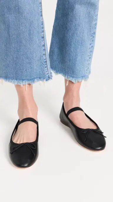 Loeffler Randall Leonie Ballet Flats Black 9 | Thumbnail 3