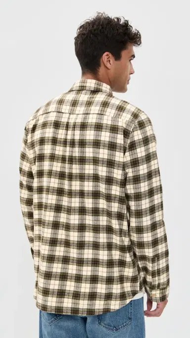 McTavish House Check Flannel Shirt Green ulti | Thumbnail 3