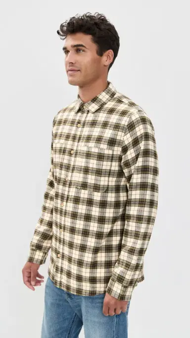 McTavish House Check Flannel Shirt Green ulti | Thumbnail 4