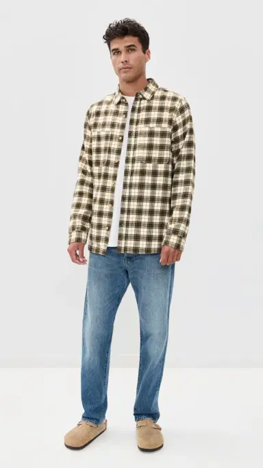 McTavish House Check Flannel Shirt Green ulti | Thumbnail 5