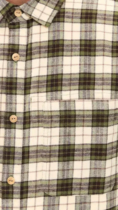 McTavish House Check Flannel Shirt Green ulti | Thumbnail 6