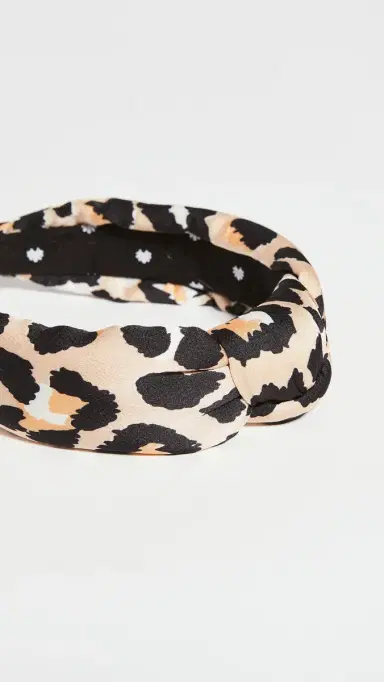 Lele Sadoughi Silk Leopard Knotted Headband | Thumbnail 3 Lele Sadoughi Silk Leopard Knotted Headband | Thumbnail 3