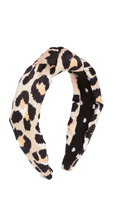 Lele Sadoughi Silk Leopard Knotted Headband | Thumbnail 1 Lele Sadoughi Silk Leopard Knotted Headband | Thumbnail 1